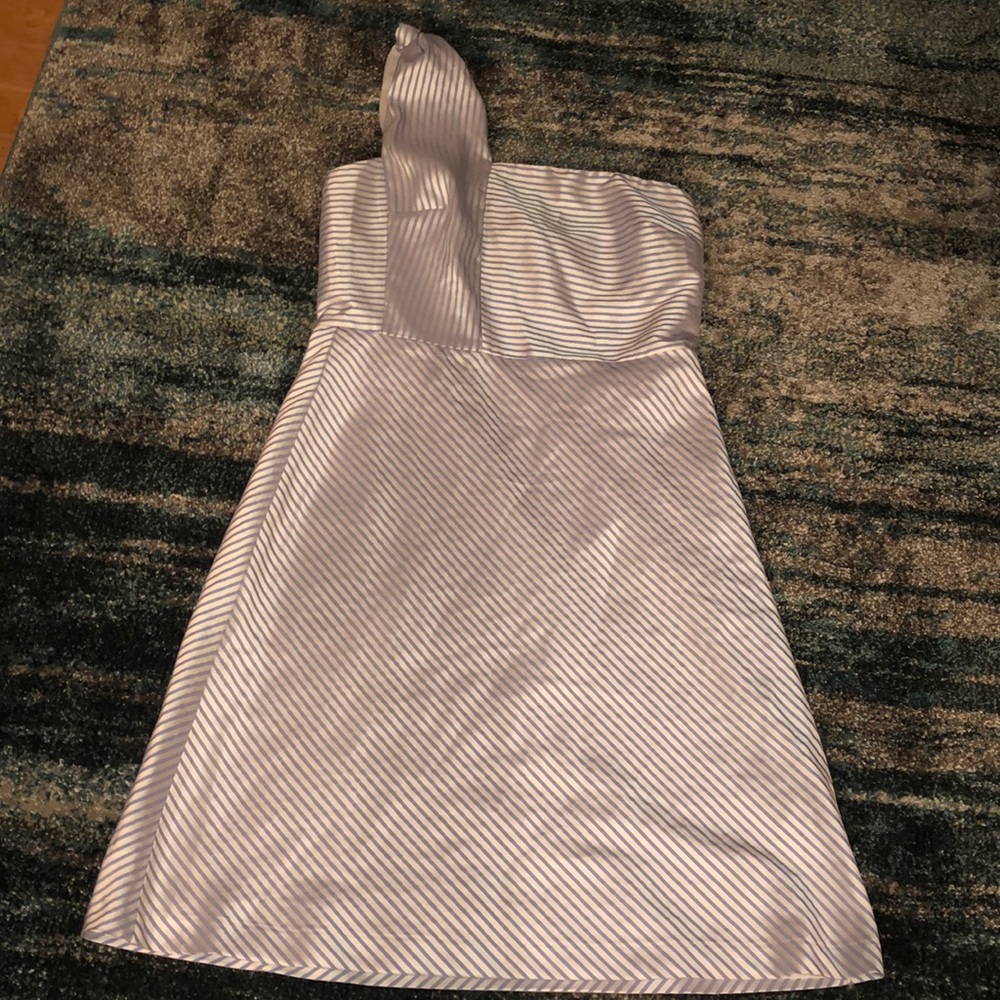 Blue and White striped Banana Republic dress